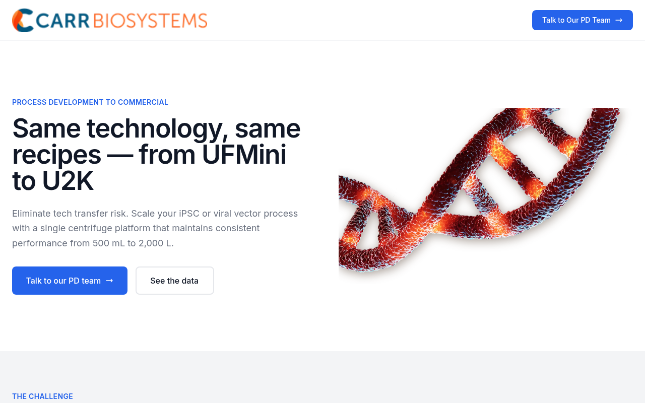 Scale-Up landing page preview